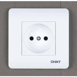 Розетка без заземляющего контакта 16А 250В (CHINT)