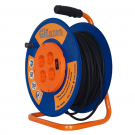 Удлинитель на катушке GLANZEN 4 гн. КГ 3х1,5 (50 м)